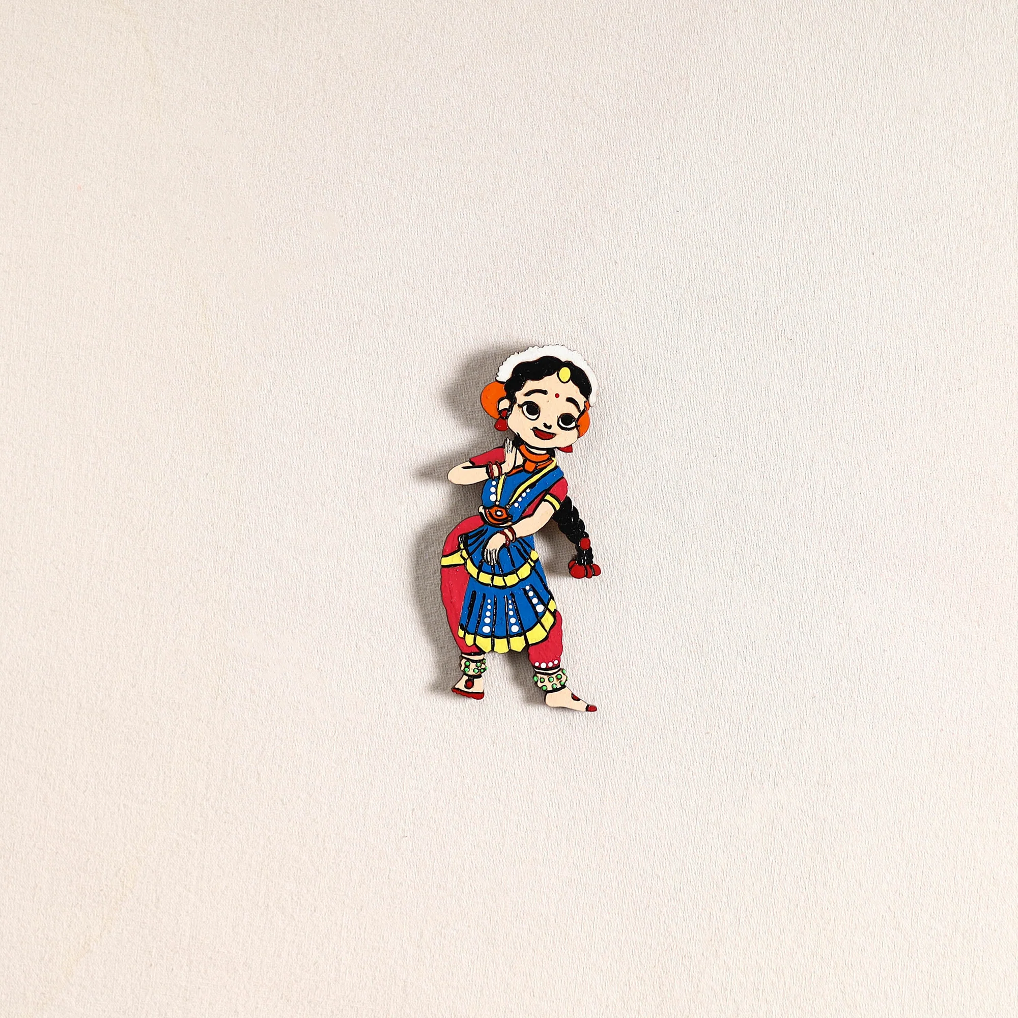Handpainted Dancing Doll Fridge Magnet 03