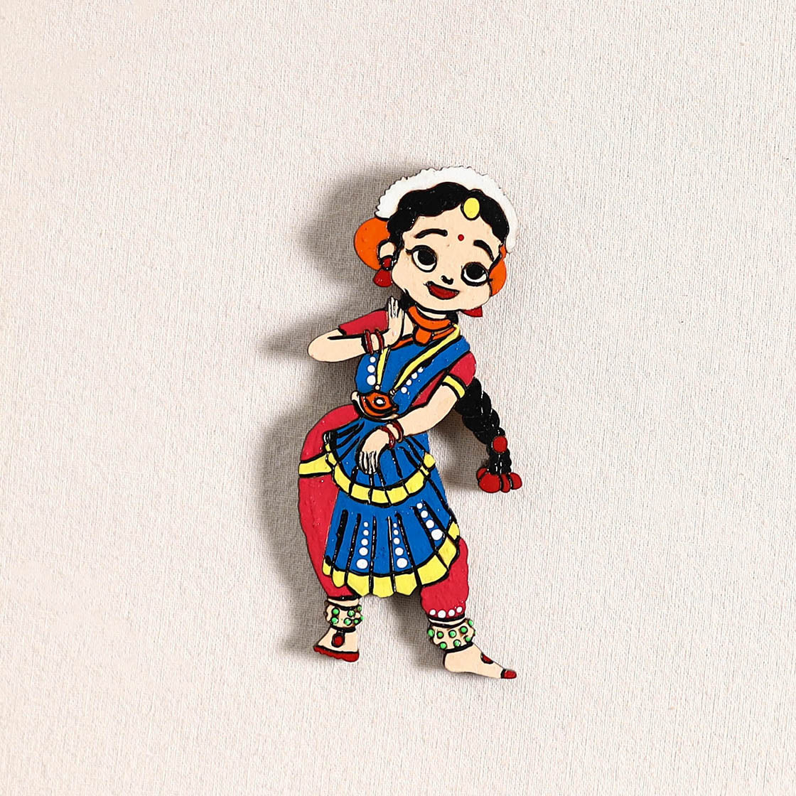 Handpainted Dancing Doll Fridge Magnet 03 - Image 2
