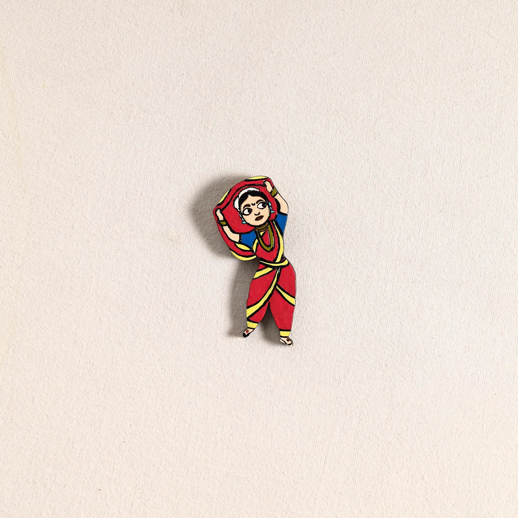 Handpainted Dancing Doll Fridge Magnet 04