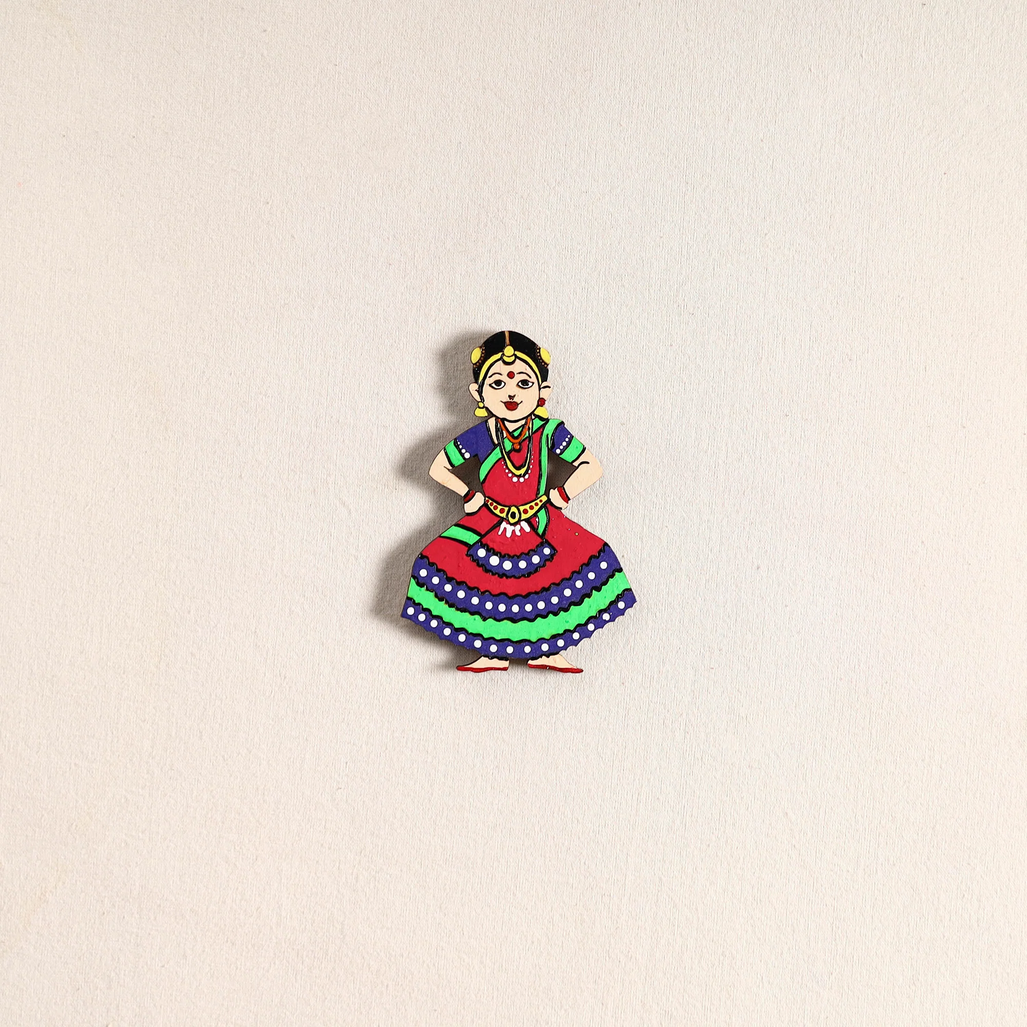 Handpainted Dancing Doll Fridge Magnet 06