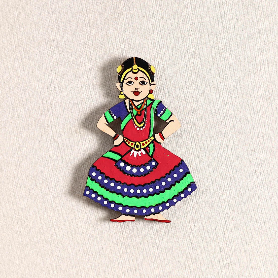 Handpainted Dancing Doll Fridge Magnet 06 - Image 2