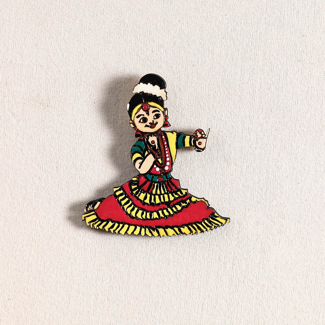 Handpainted Dancing Doll Fridge Magnet 07 - Image 2