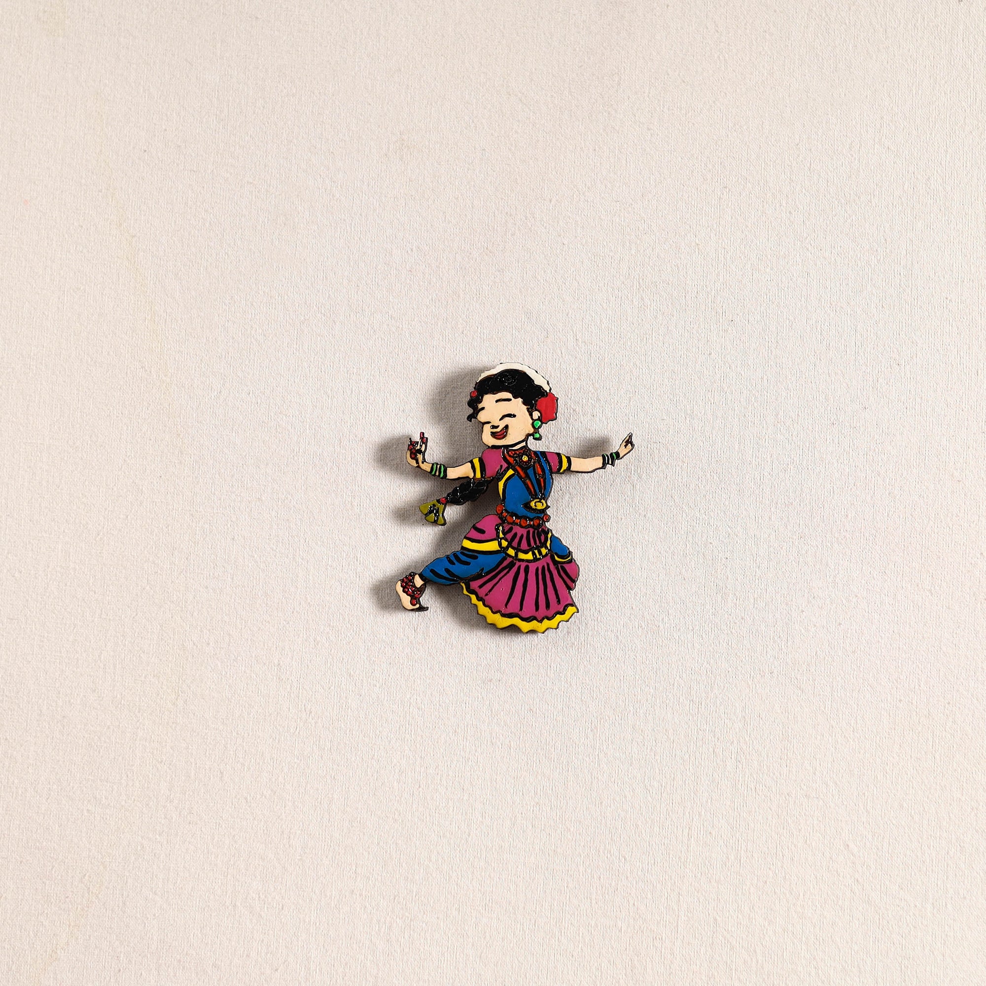 Handpainted Dancing Doll Fridge Magnet 13