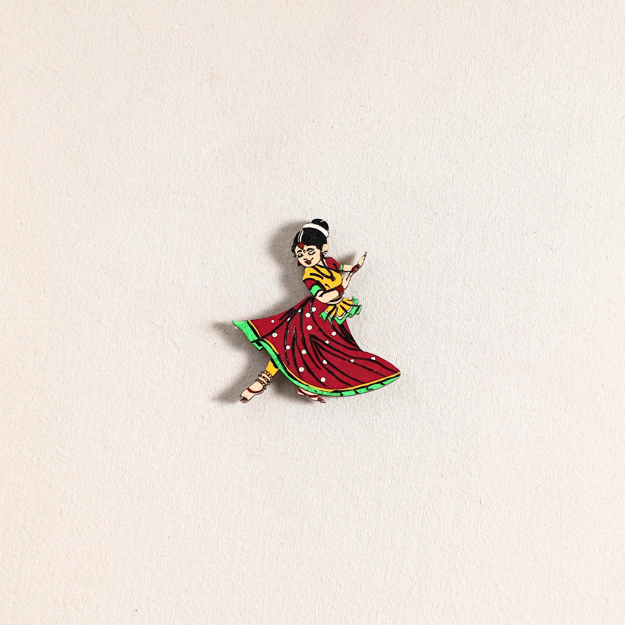 Handpainted Dancing Doll Fridge Magnet 18