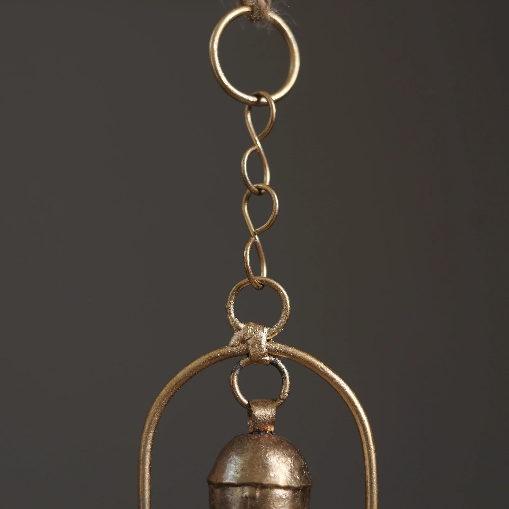 Home - Kutch Copper Coated 2 Bells Wind Chimes 24 - Image 2