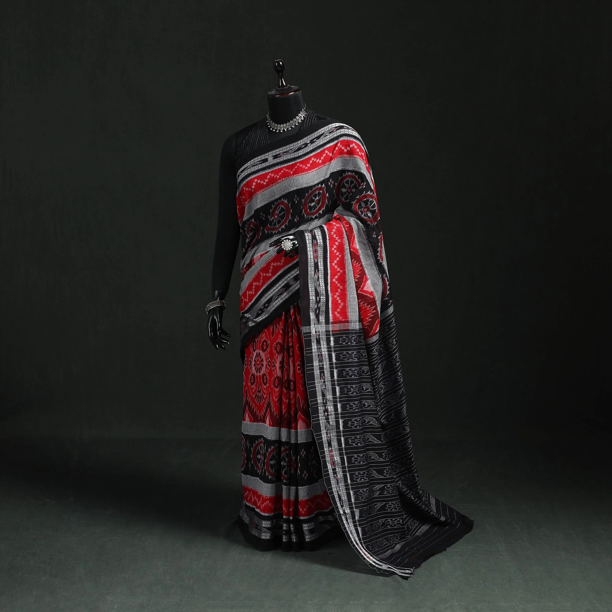 Multicolor - Ikat Handloom Cotton Sambalpuri Saree 02