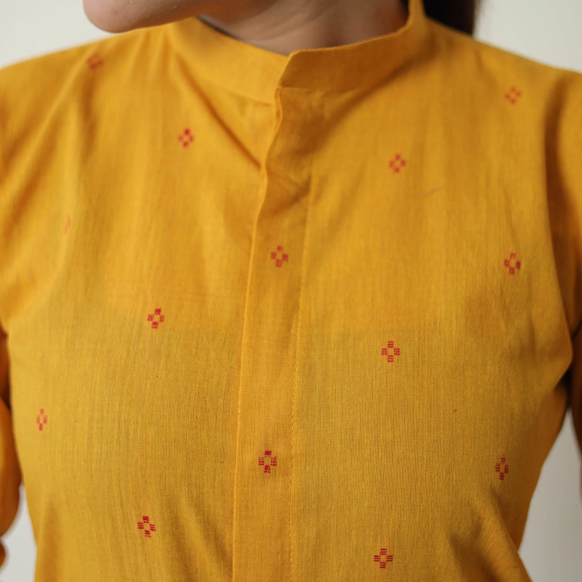 Yellow - Jacquard Cotton Co-Ord Set 01 - Image 6