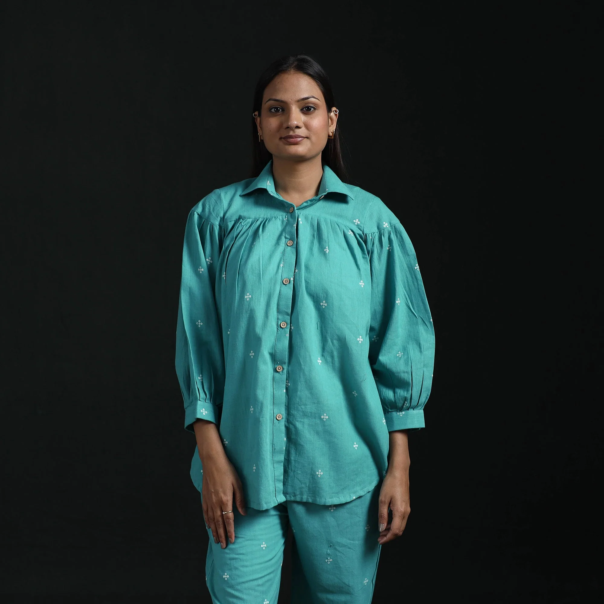 Jacquard Cotton Co-Ord Set for women 15 - Image 4