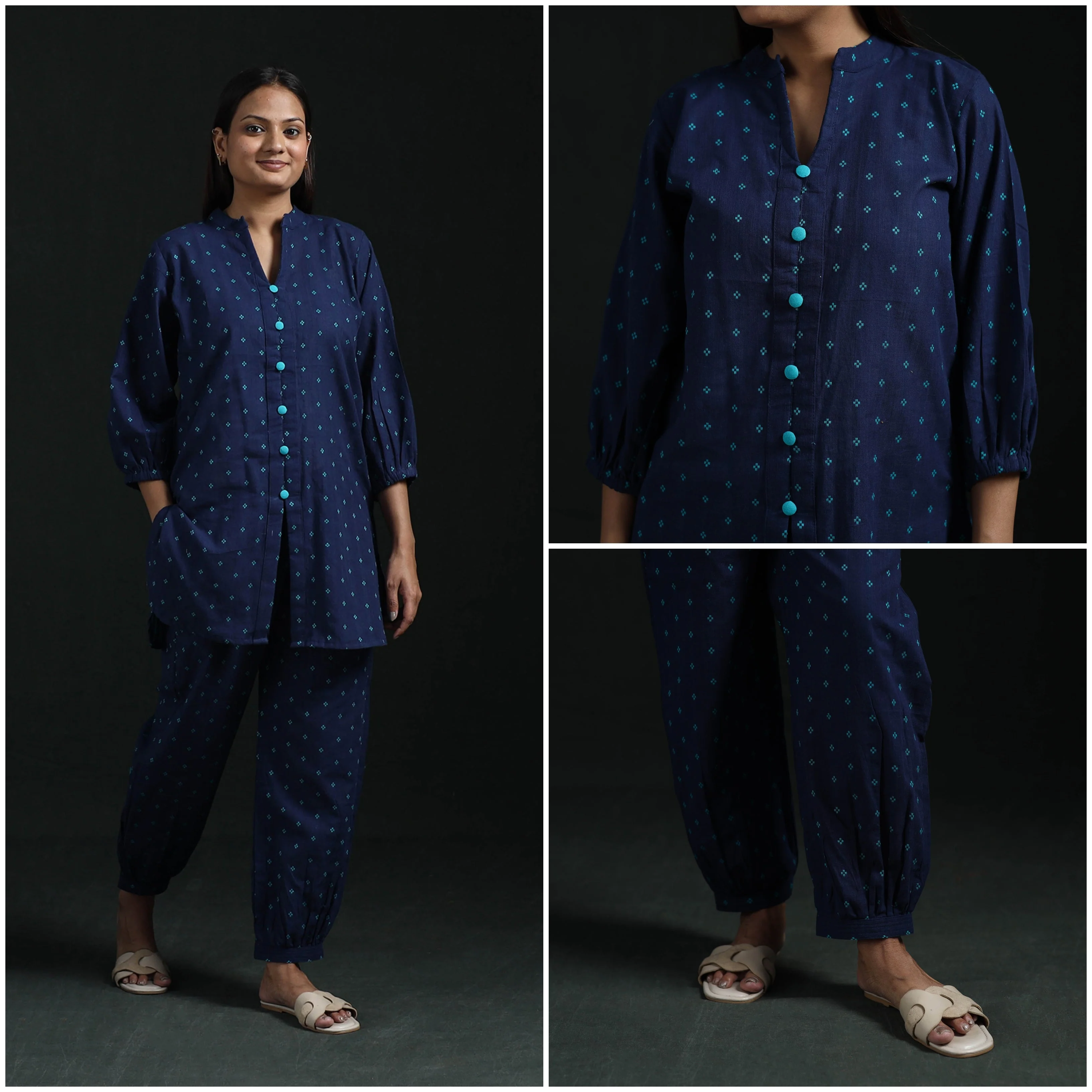 Jacquard Cotton Co-Ord Set for women 16 - Image 3