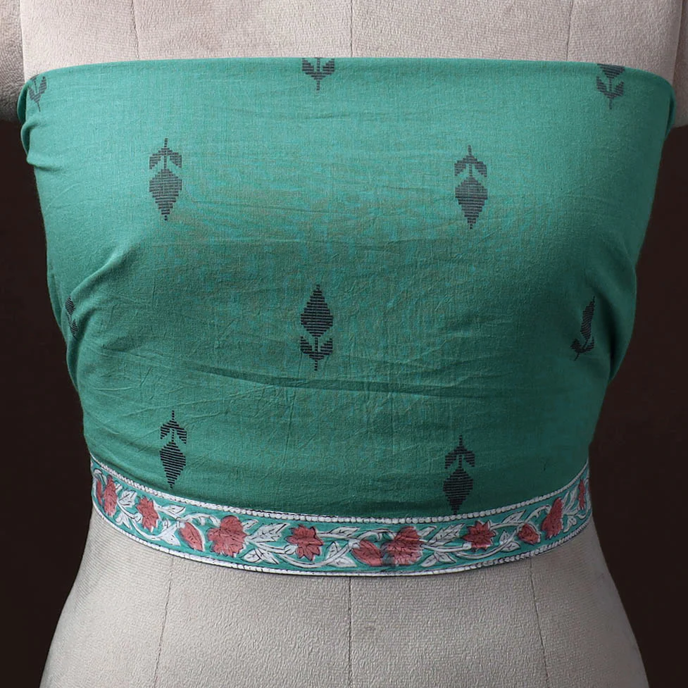 Jacquard Weave Cotton Blouse Piece 01 - Image 2
