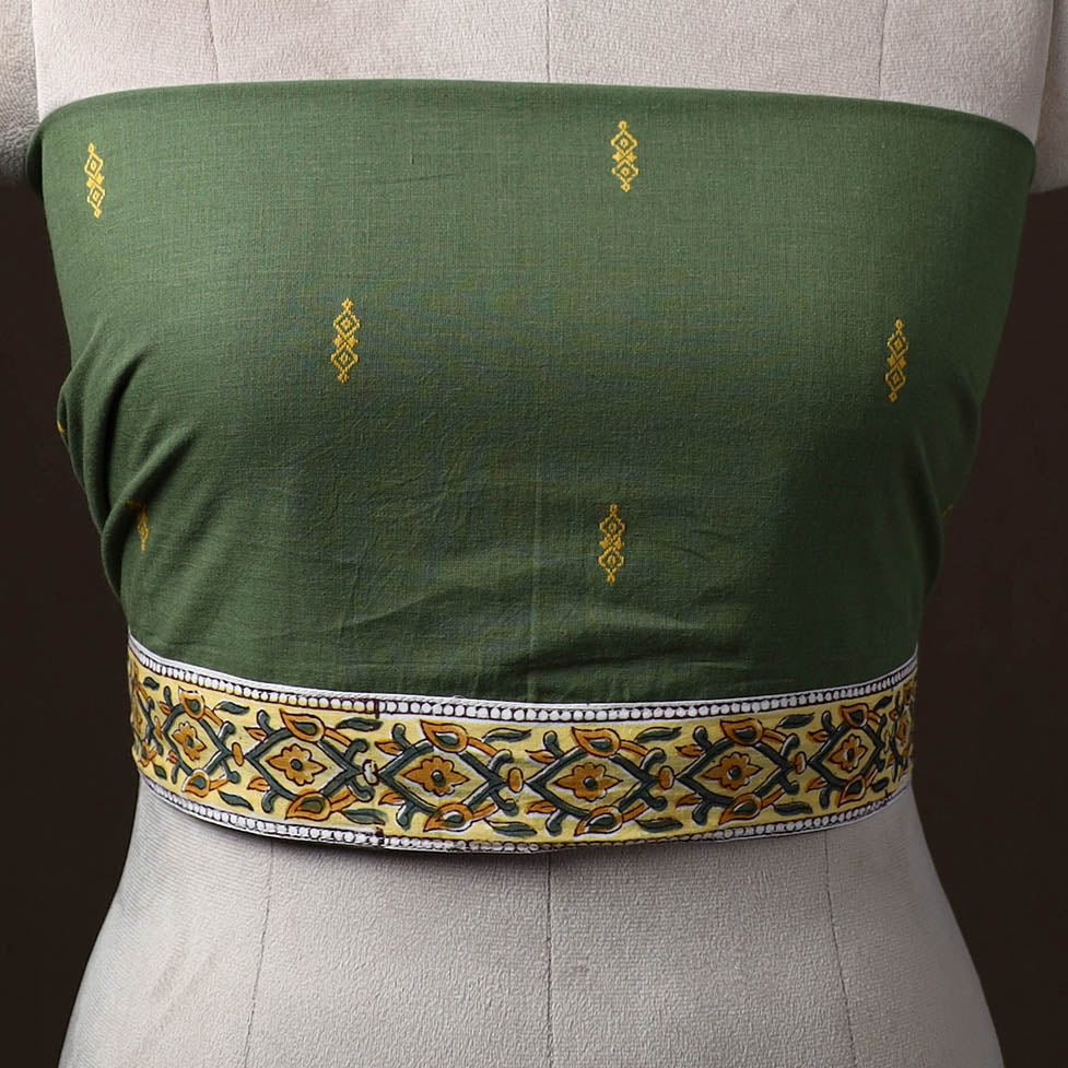 Jacquard Weave Cotton Blouse Piece 02 - Image 2