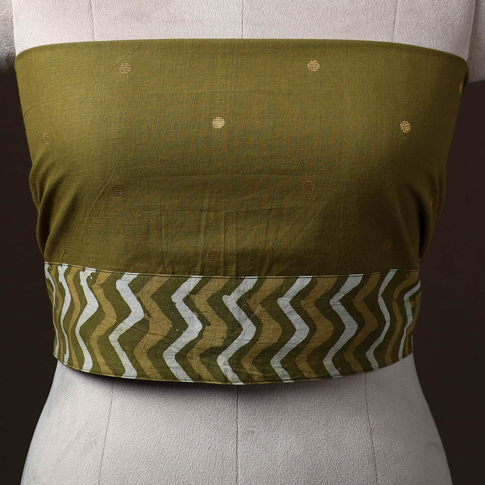 Jacquard Weave Cotton Blouse Piece 04 - Image 2
