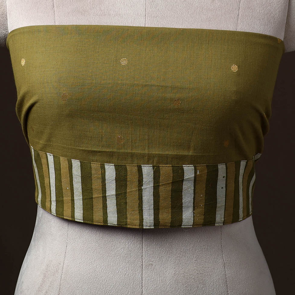 Jacquard Weave Cotton Blouse Piece 05 - Image 2