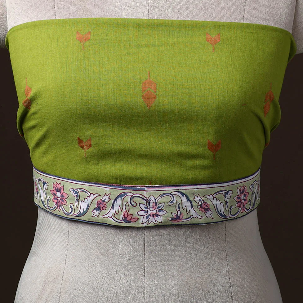 Jacquard Weave Cotton Blouse Piece 06 - Image 2