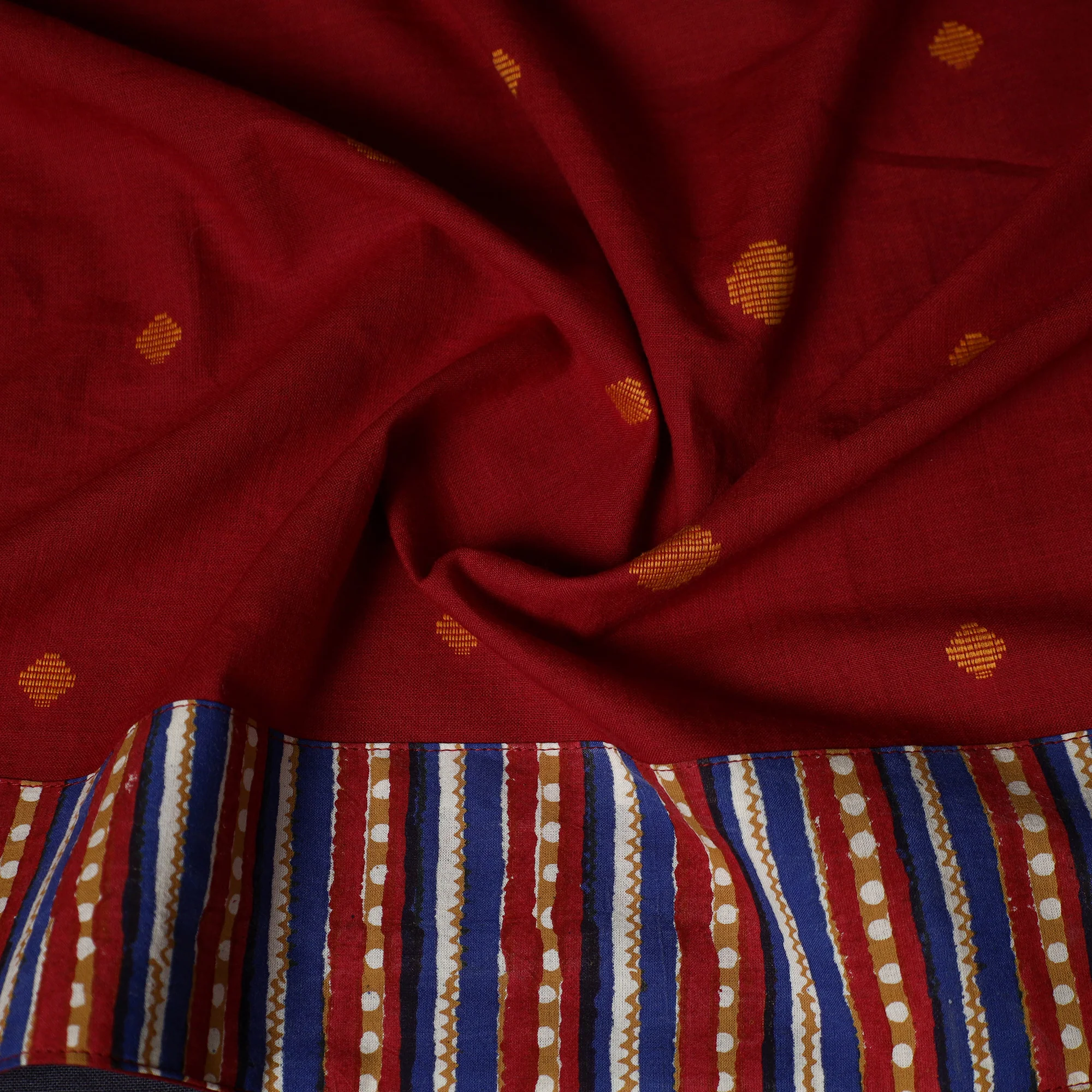 Jacquard Weave Cotton Blouse Piece 12 - Image 3