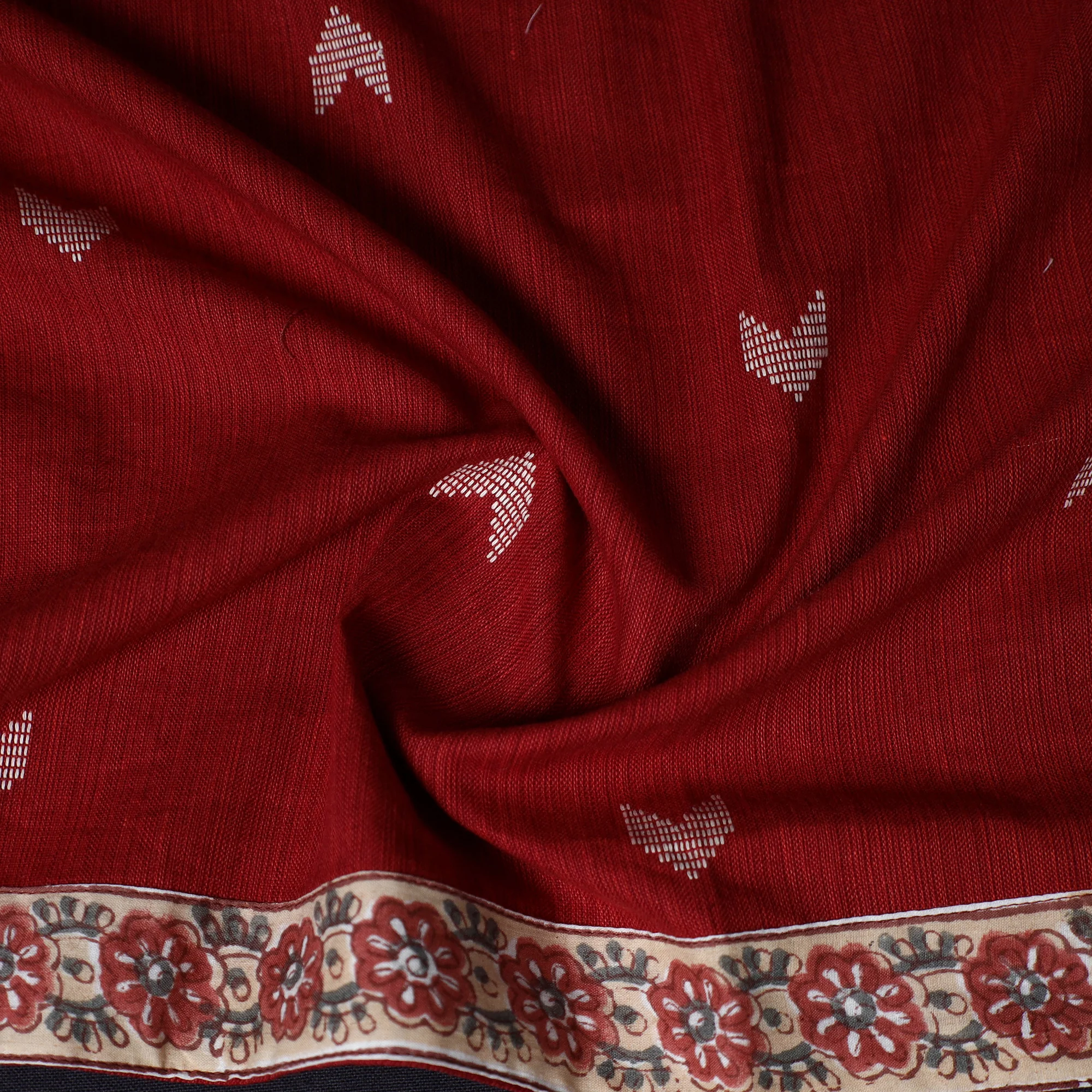 Jacquard Weave Cotton Blouse Piece 13 - Image 3