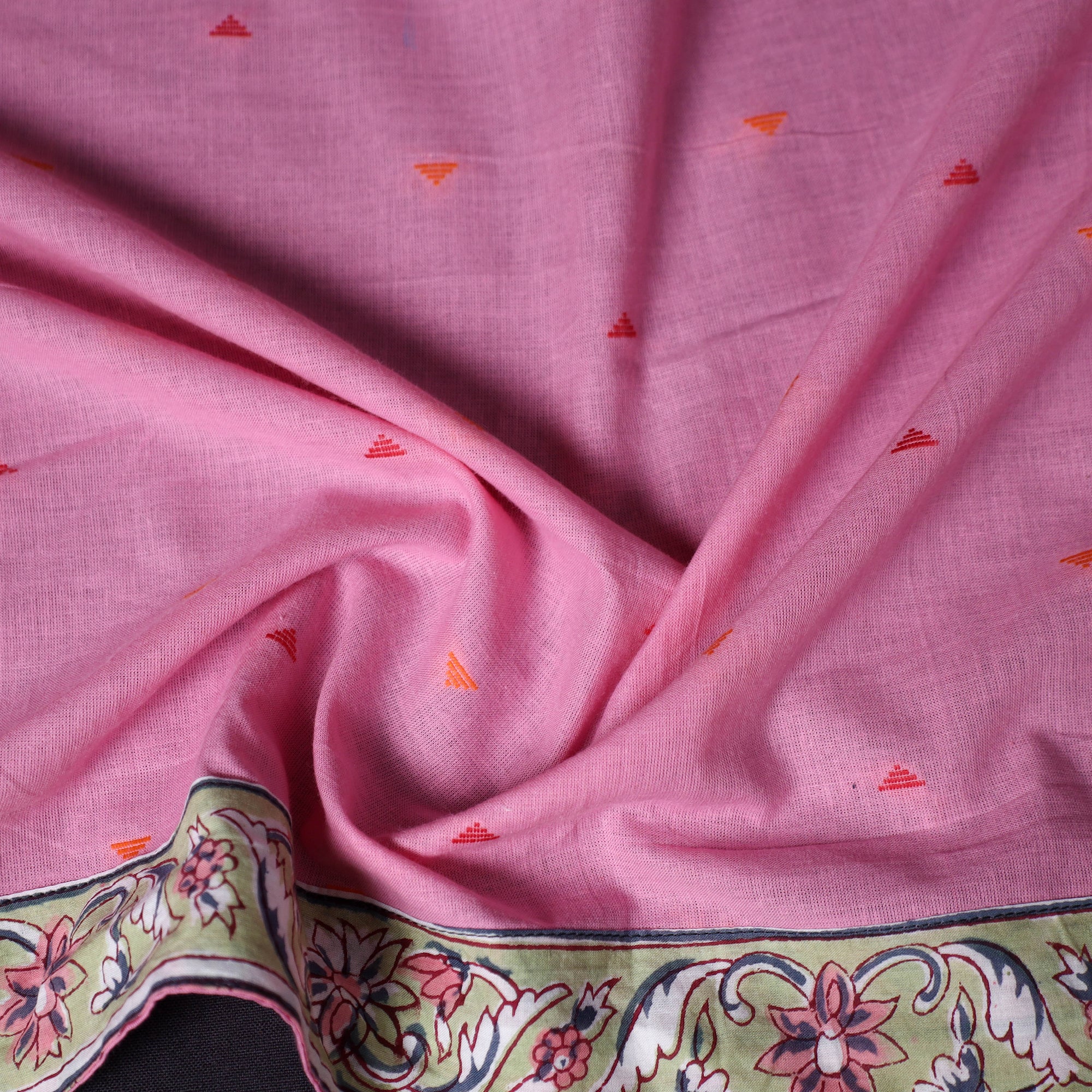 Jacquard Weave Cotton Blouse Piece 22 - Image 3