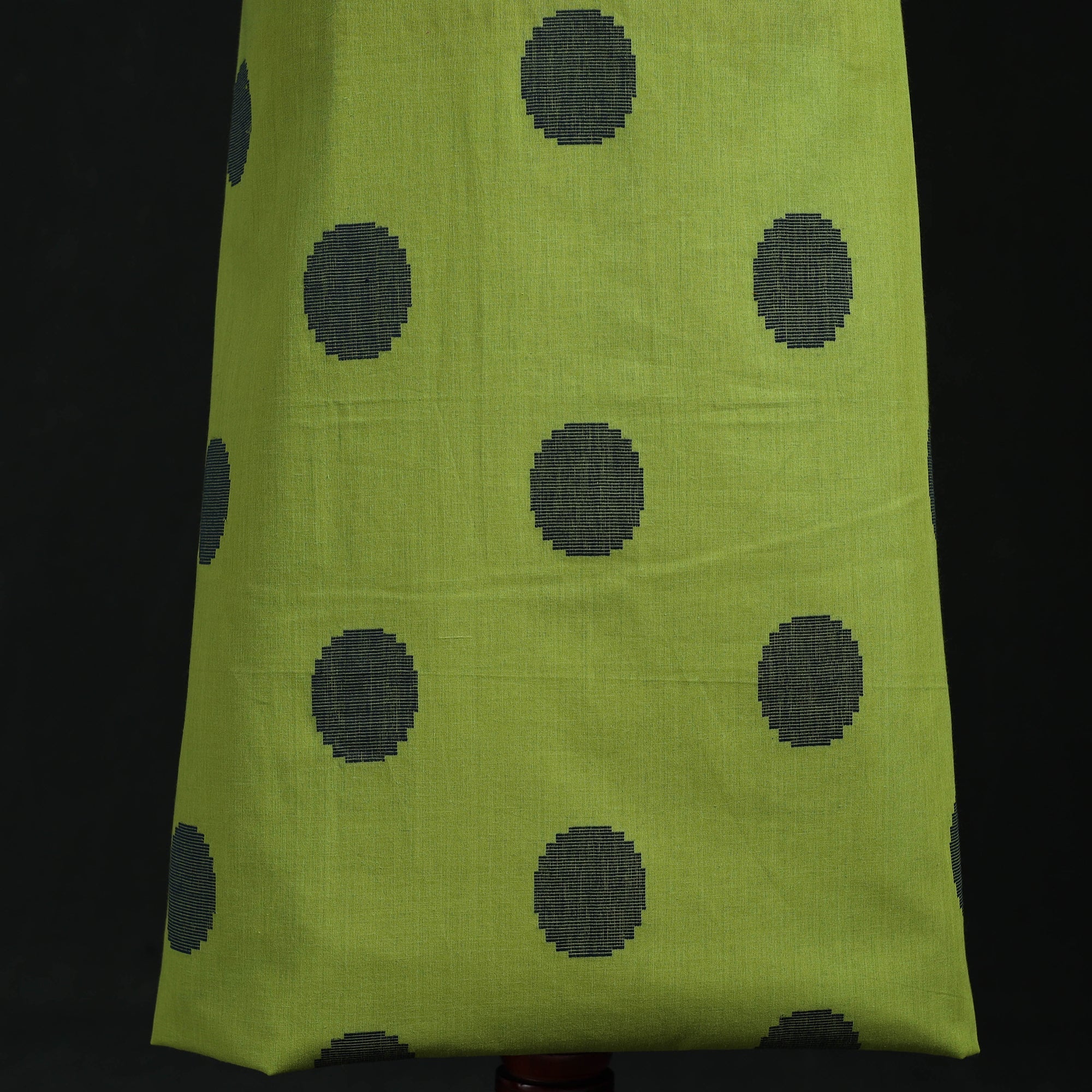 Green - Jacquard Weave Cotton Patchwork Unstitched Kurta Material (2.5M) 06 - Image 3