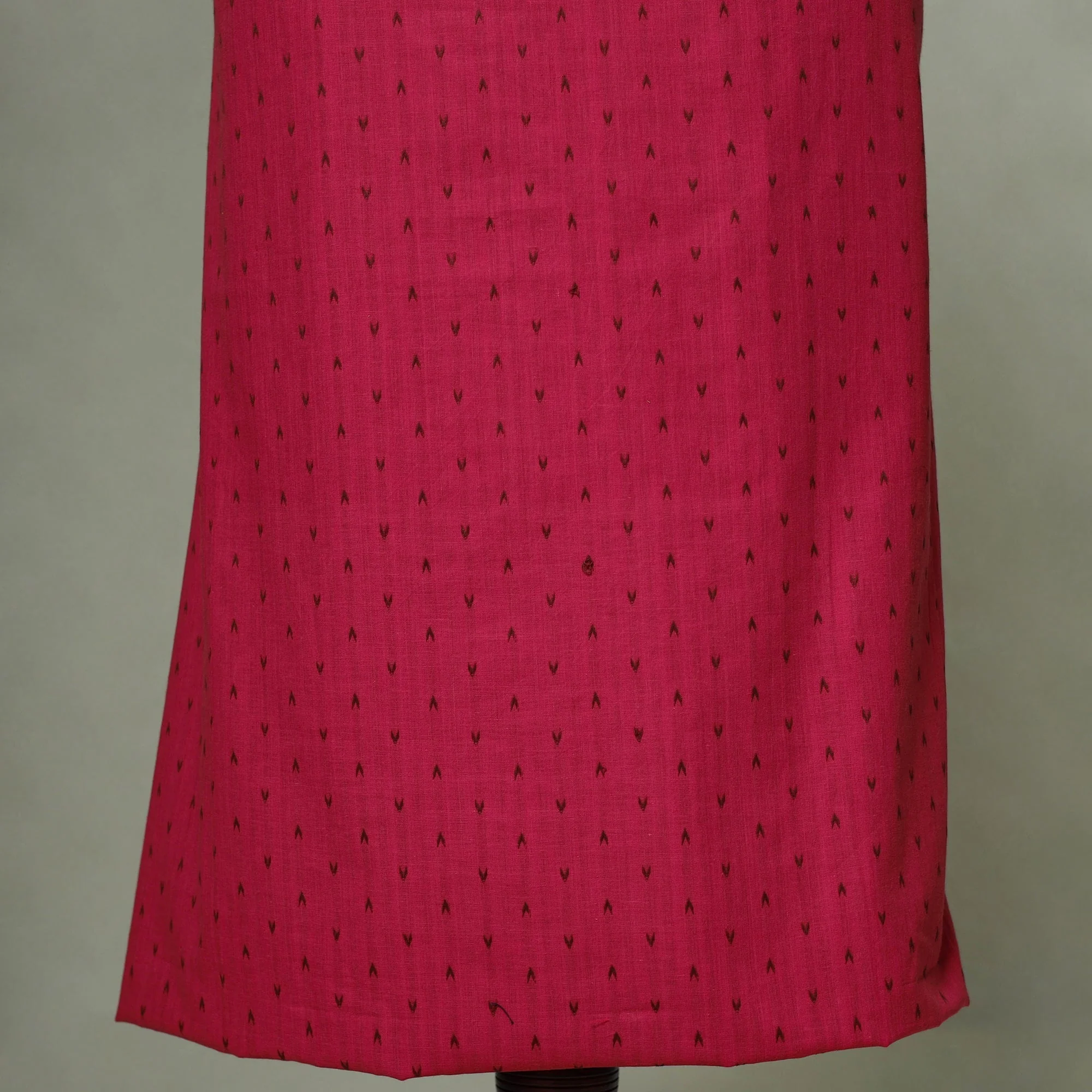 Pink - Jacquard Weave Cotton Patchwork Unstitched Kurta Material (2.5M) 09 - Image 3