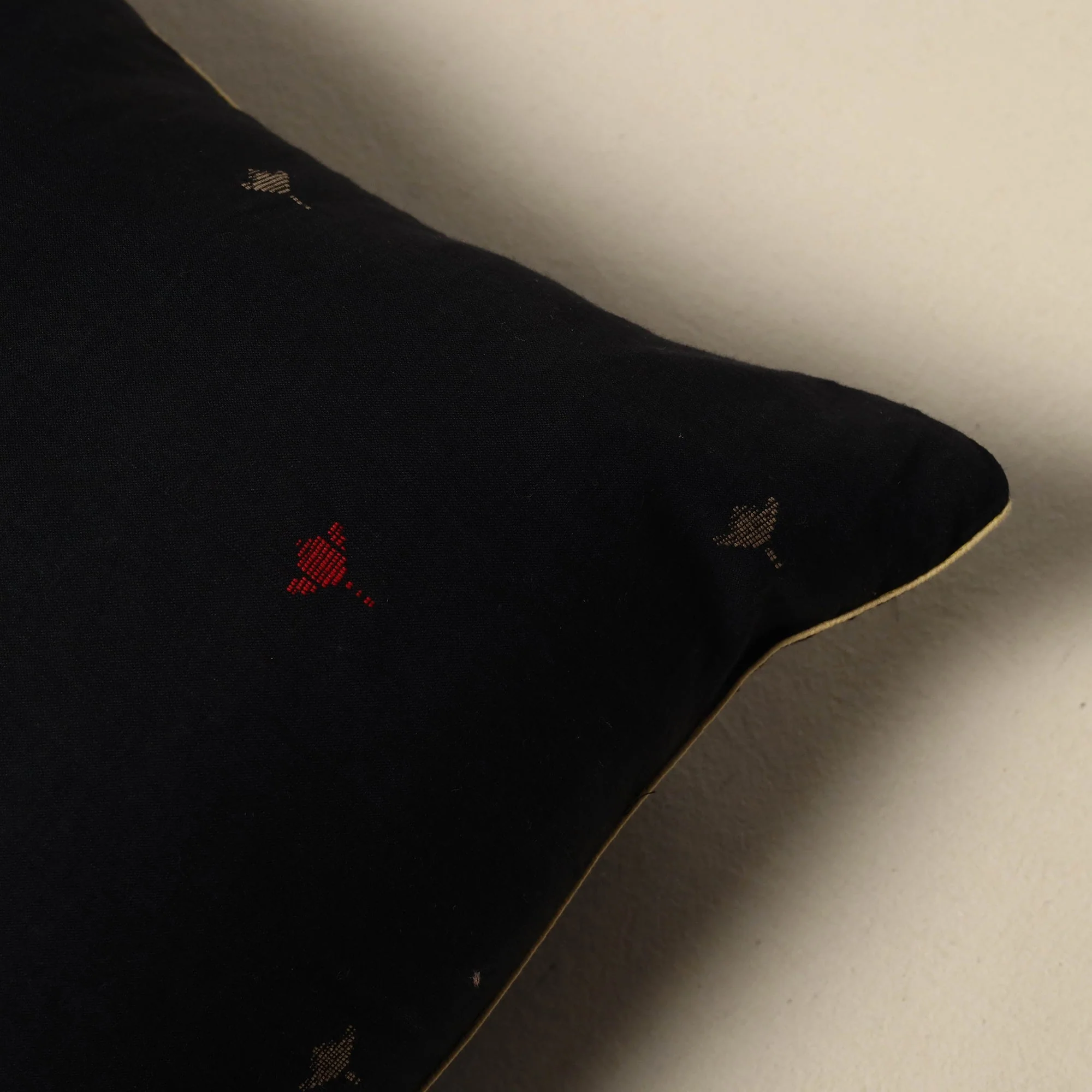 Black - Jacquard Weave Cushion Cover 03 - Image 2