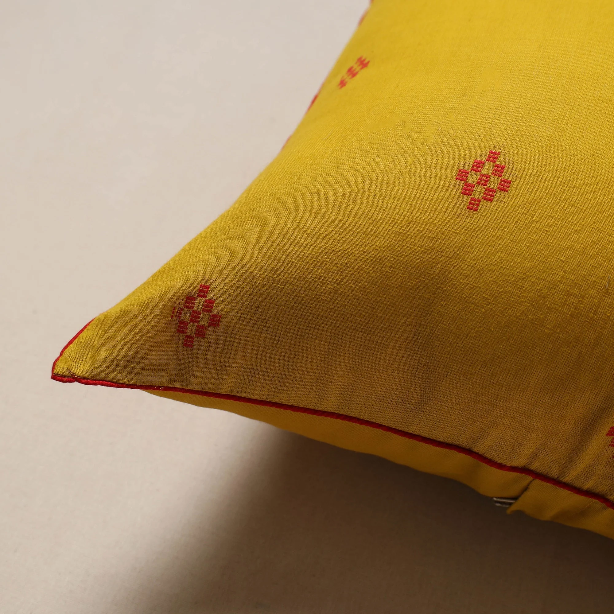 Yellow - Jacquard Weave Cushion Cover 15 - Image 2