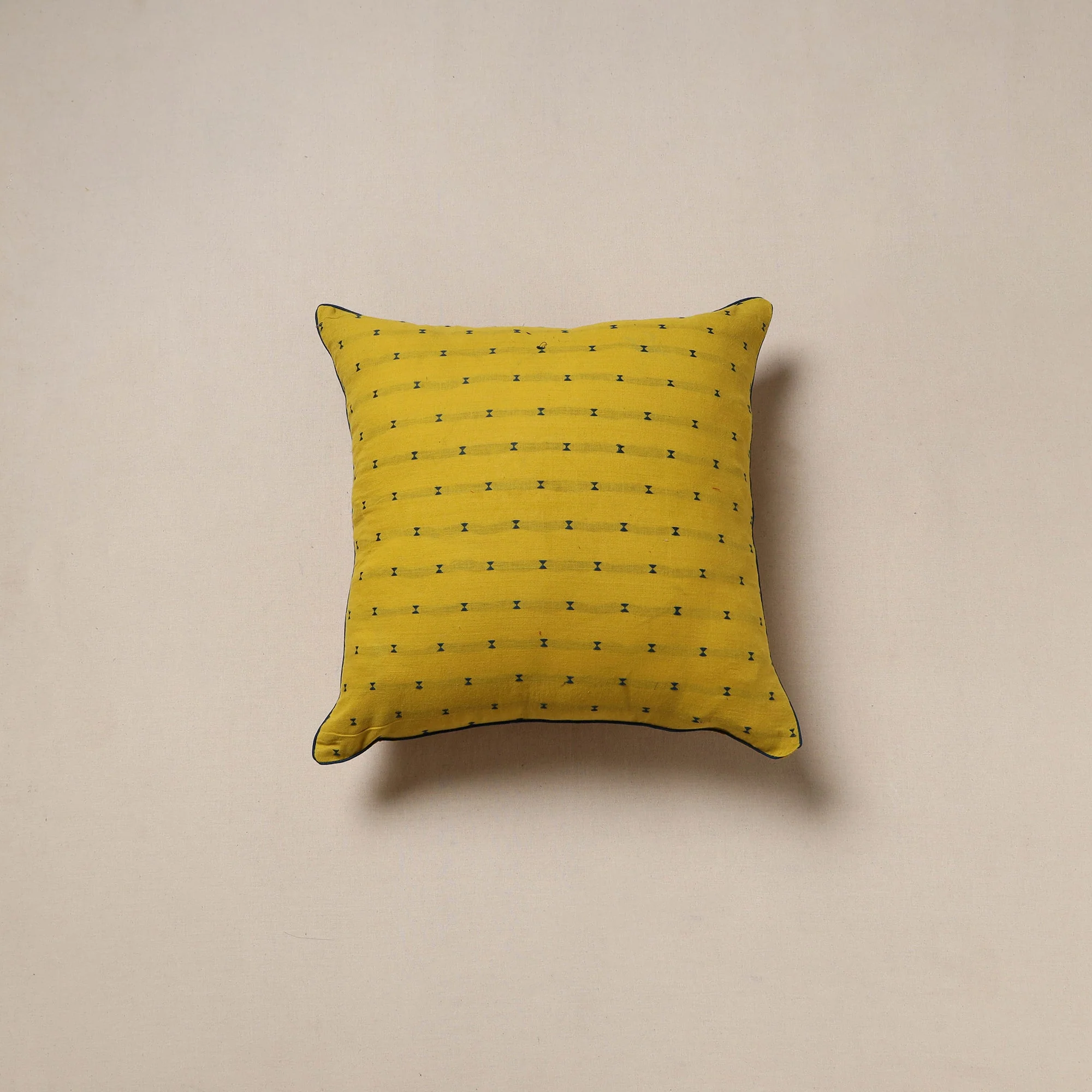 Yellow - Jacquard Weave Cushion Cover 17