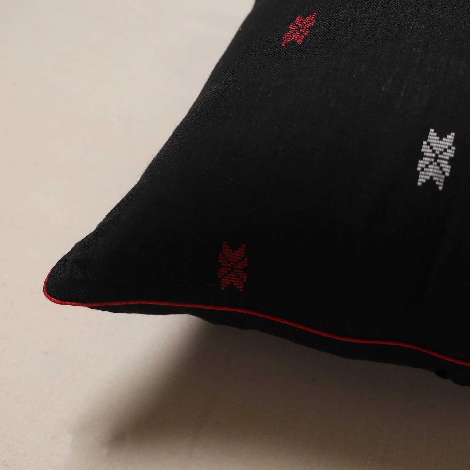 Black - Jacquard Weave Cushion Cover 26 - Image 2