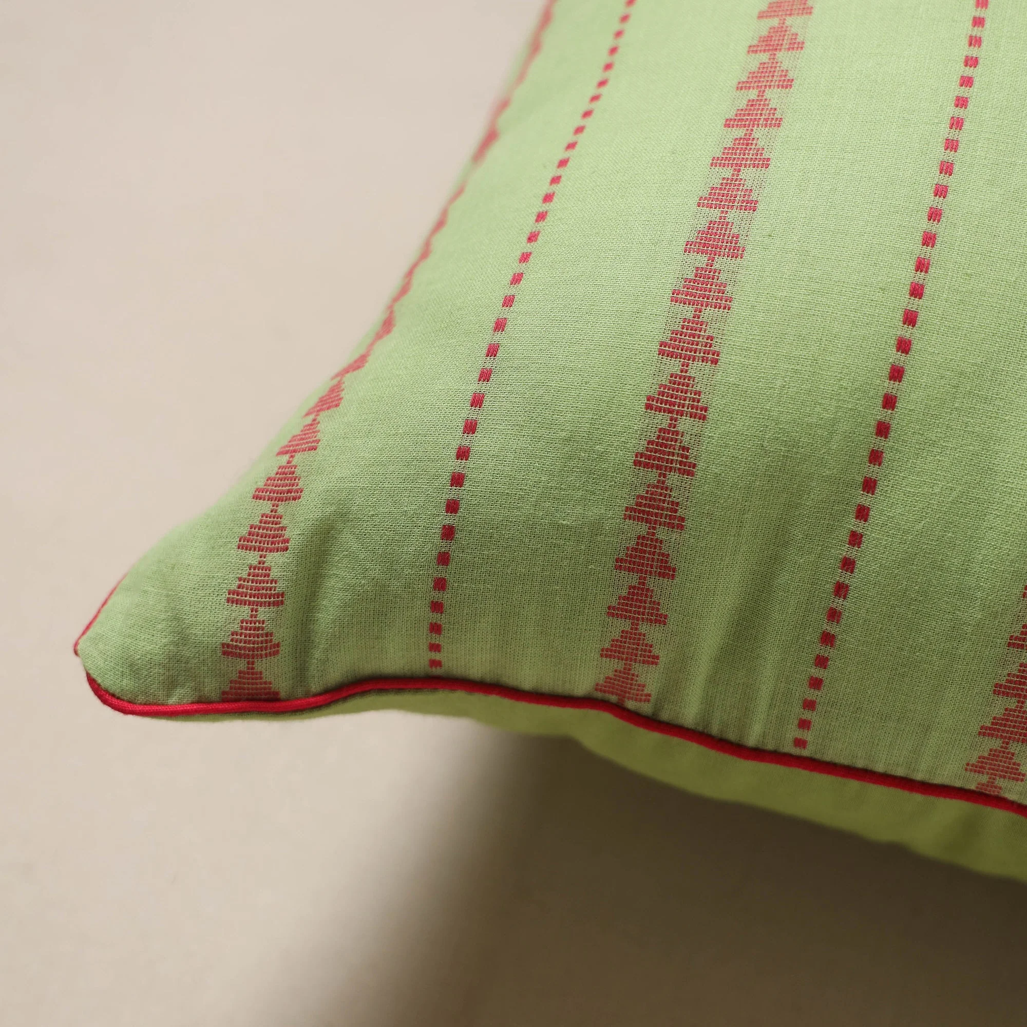Green - Jacquard Weave Cushion Cover 27 - Image 2