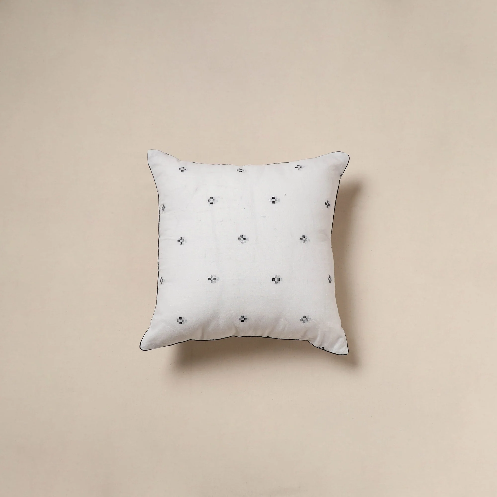 White - Jacquard Weave Cushion Cover 29