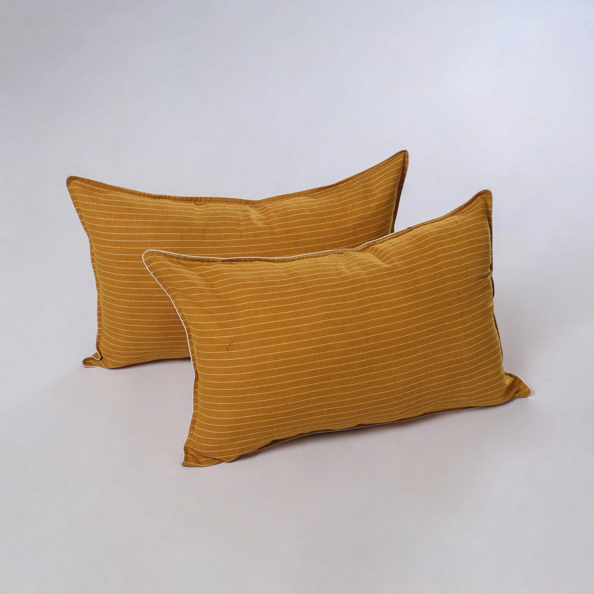 Yellow - Jacquard Weave Pillow Cover (Set of 2) 28 - Image 2