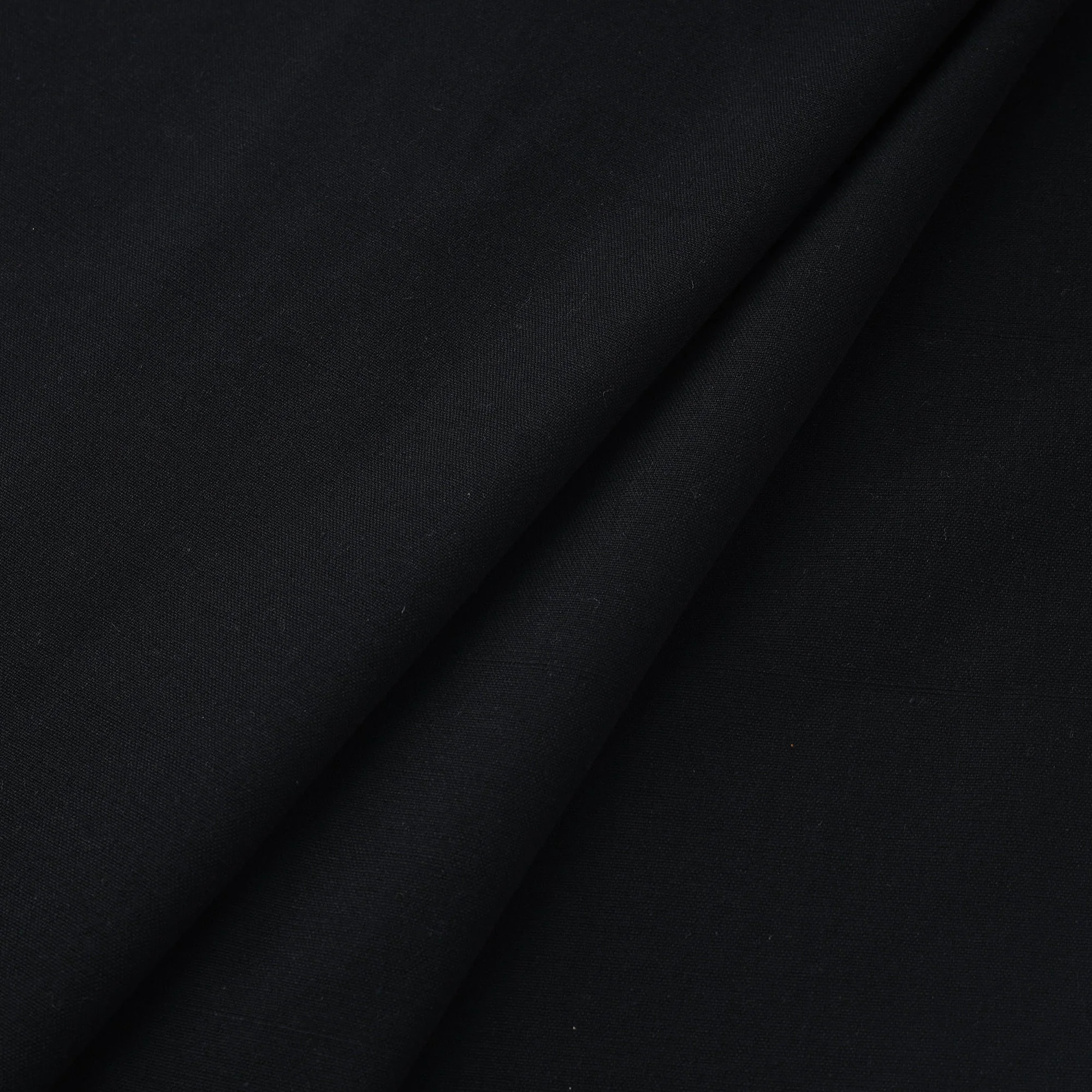 Black - Jhiri Pure Handloom Cotton Fabric 20 - Image 2