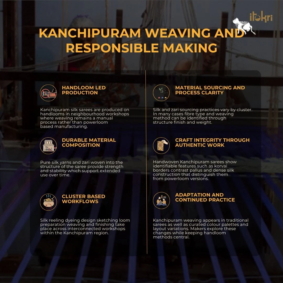 Maroon - Kanchipuram Checks Cotton Fabric with Thread Border 21 - Image 7