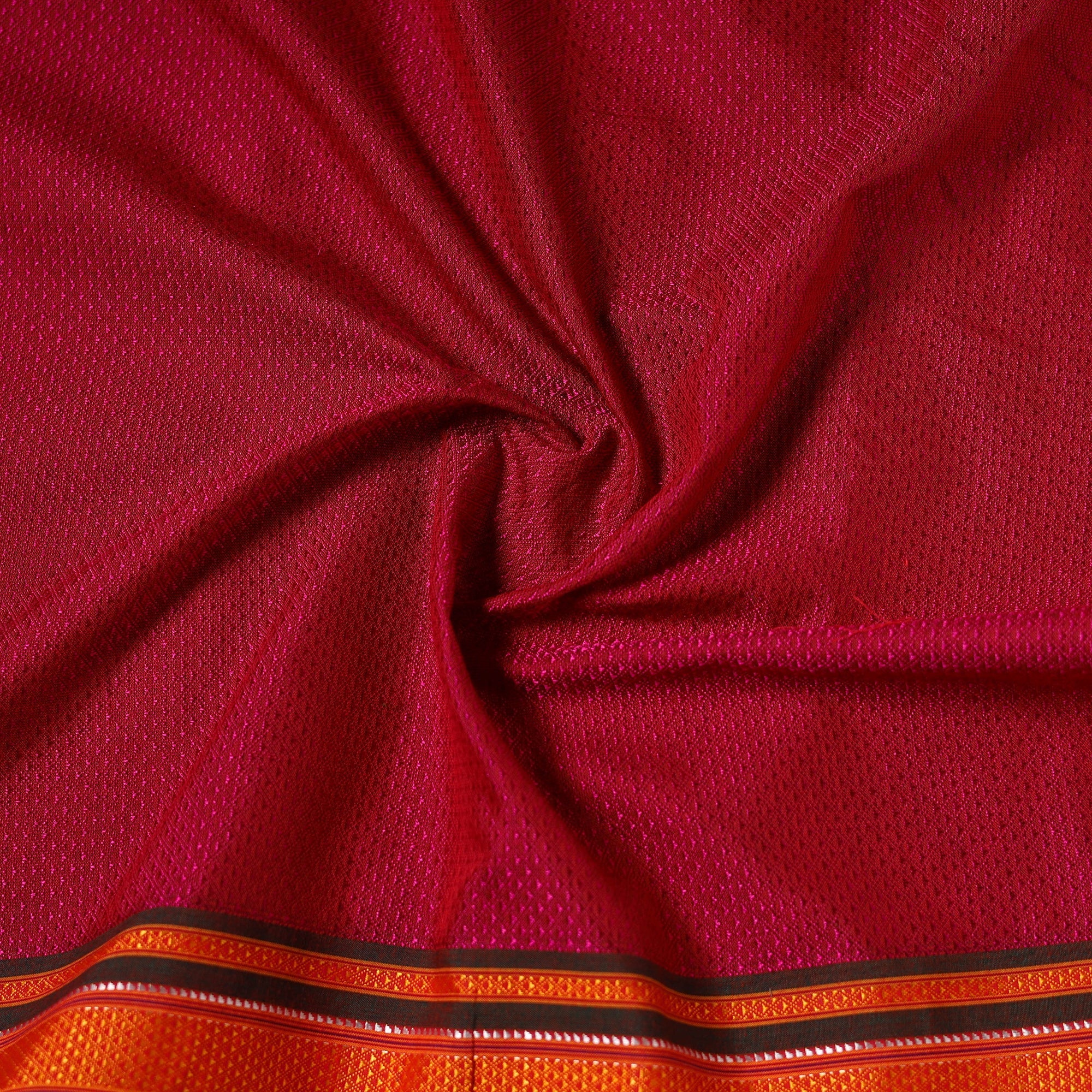 Pink - Karnataka Weave Cotton Khun Fabric 12 - Image 4