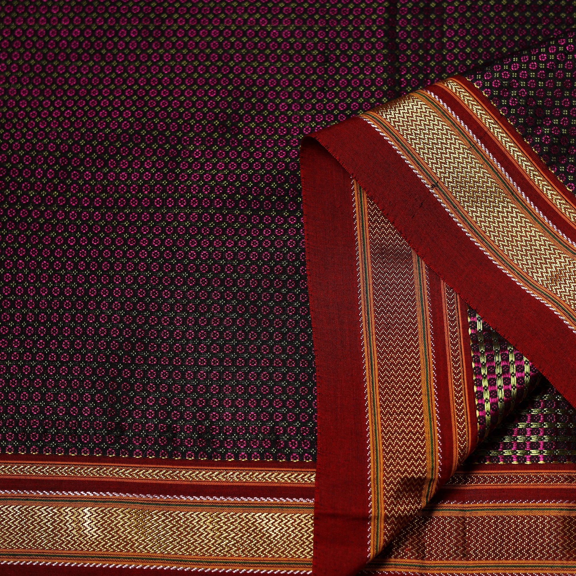 Karnataka Weave Cotton Khun Fabric 39 - Image 3