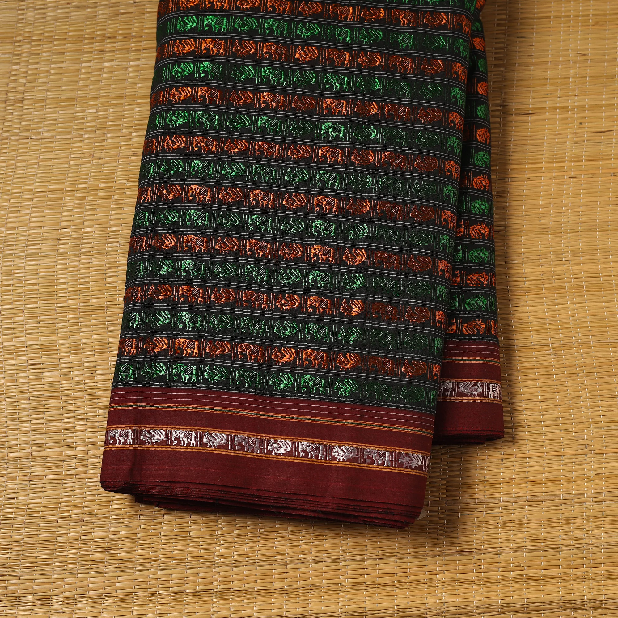 Multicolor - Khun Weave Silk Cotton Fabric 03 - Image 2