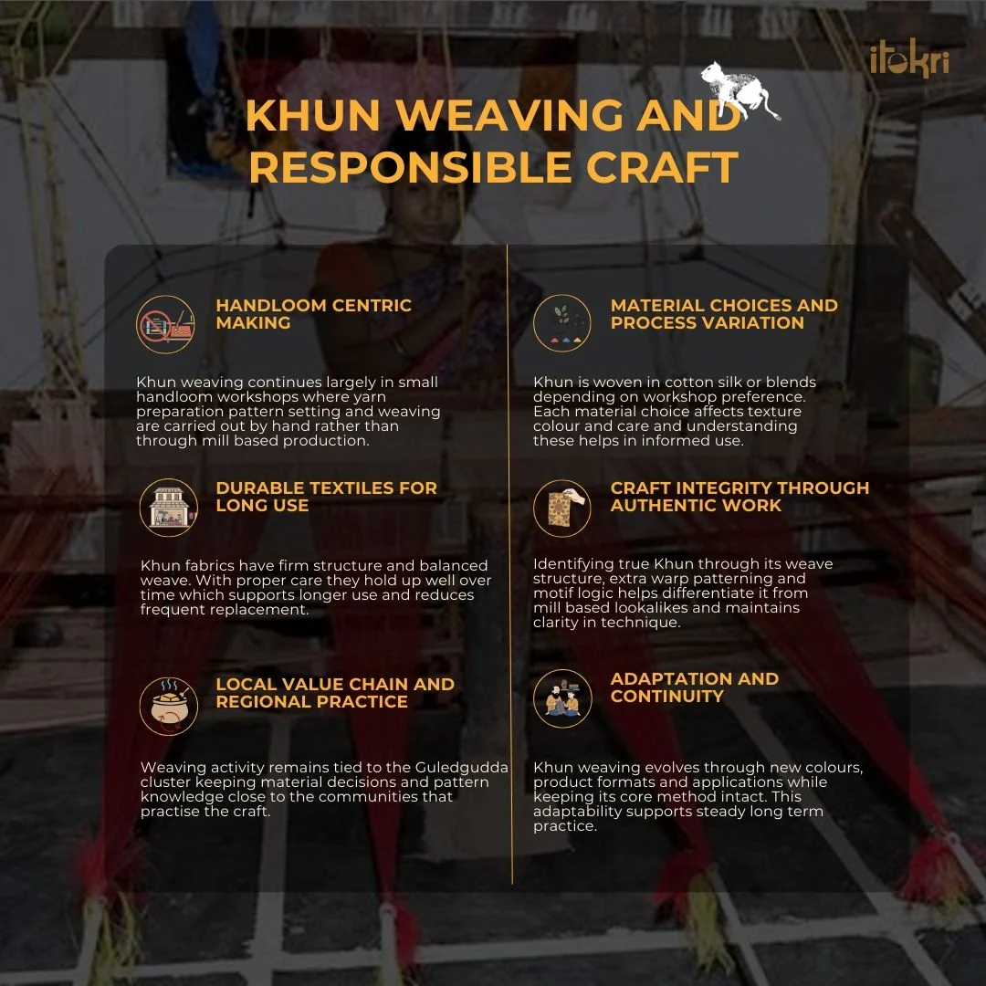 Green - Khun Weave Silk Cotton Fabric 08 - Image 7