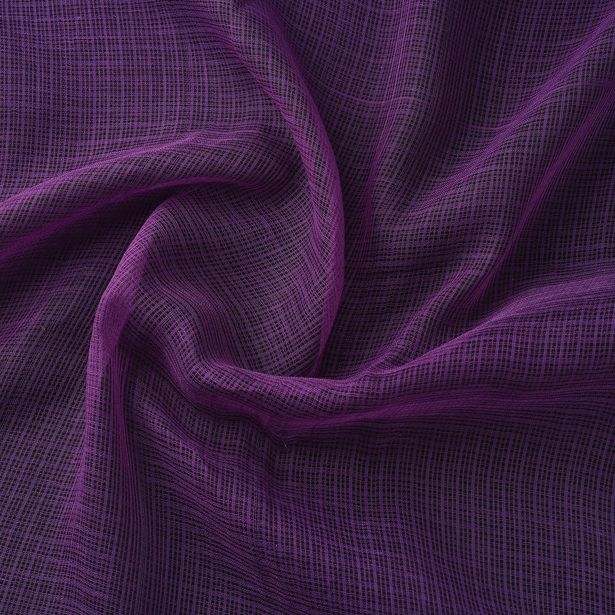 Purple - Kota Doria Cotton Plain Fabric 01 - Image 3