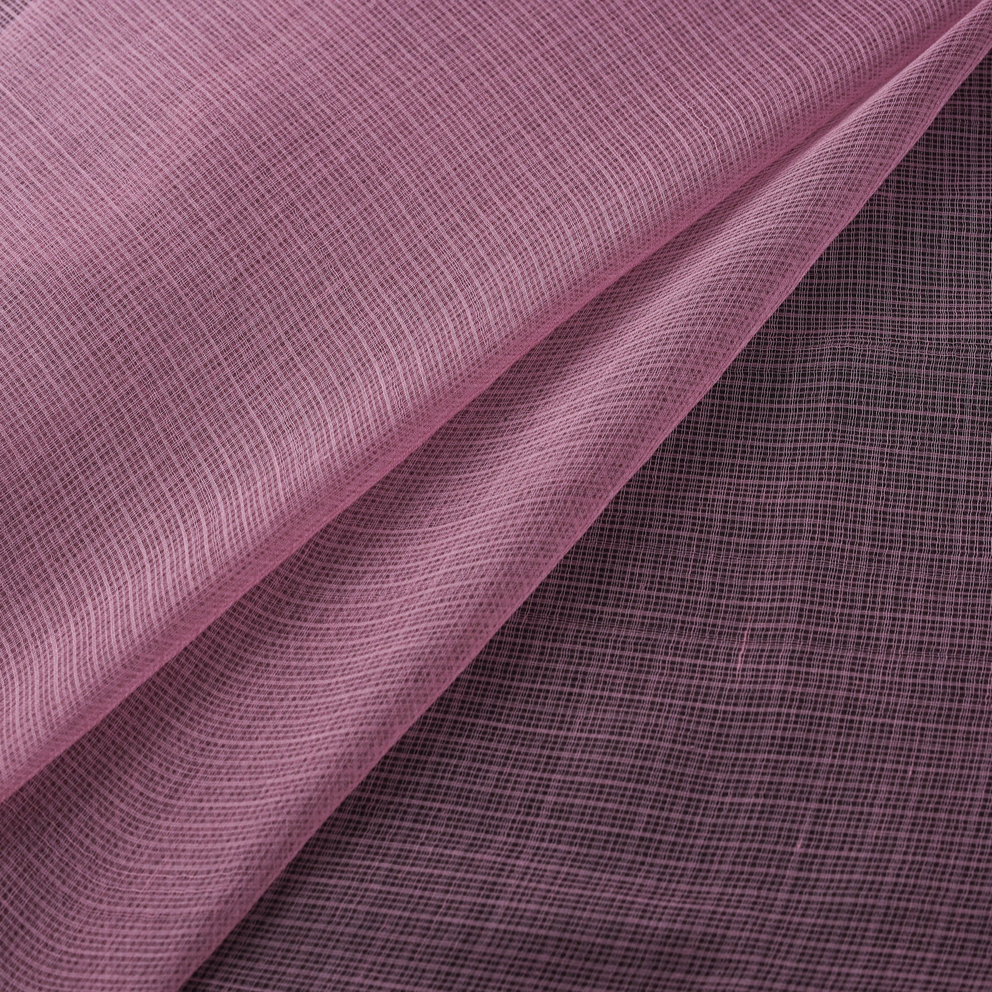 Purple - Kota Doria Cotton Plain Fabric 17