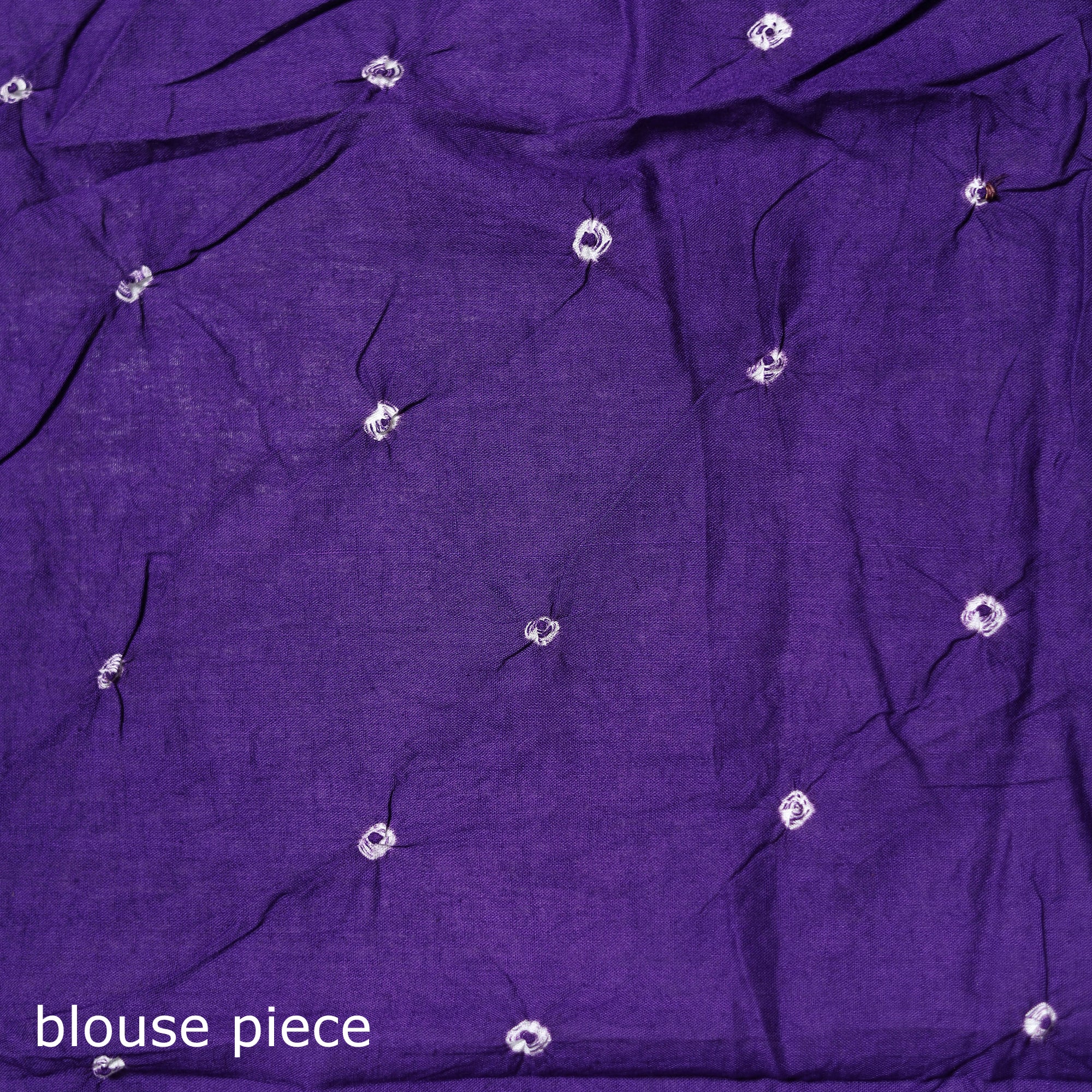 Kutch Bandhani Tie-Dye Cotton Saree 06 - Image 5