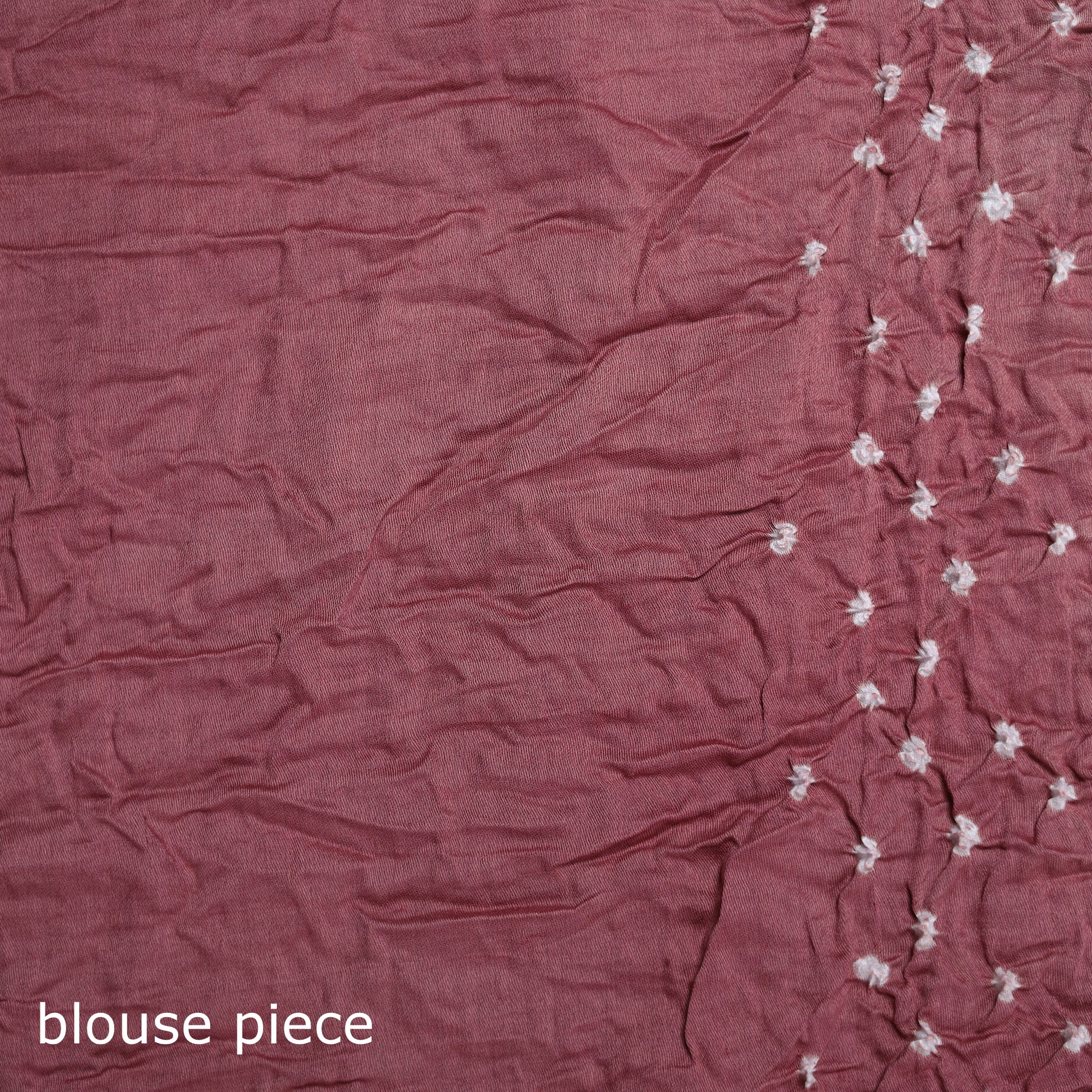 Pink - Kutch Bandhani Tie-Dye Cotton Saree 38 - Image 5