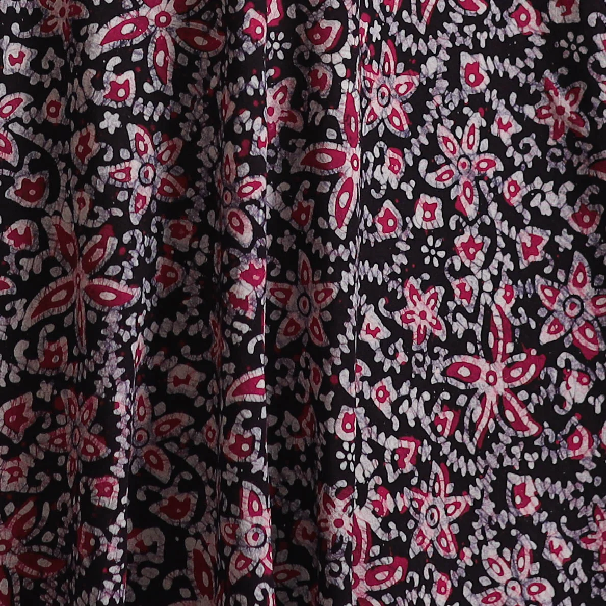 Pink - Kutch Hand Block Batik Print Cotton Fabric 01 - Image 3