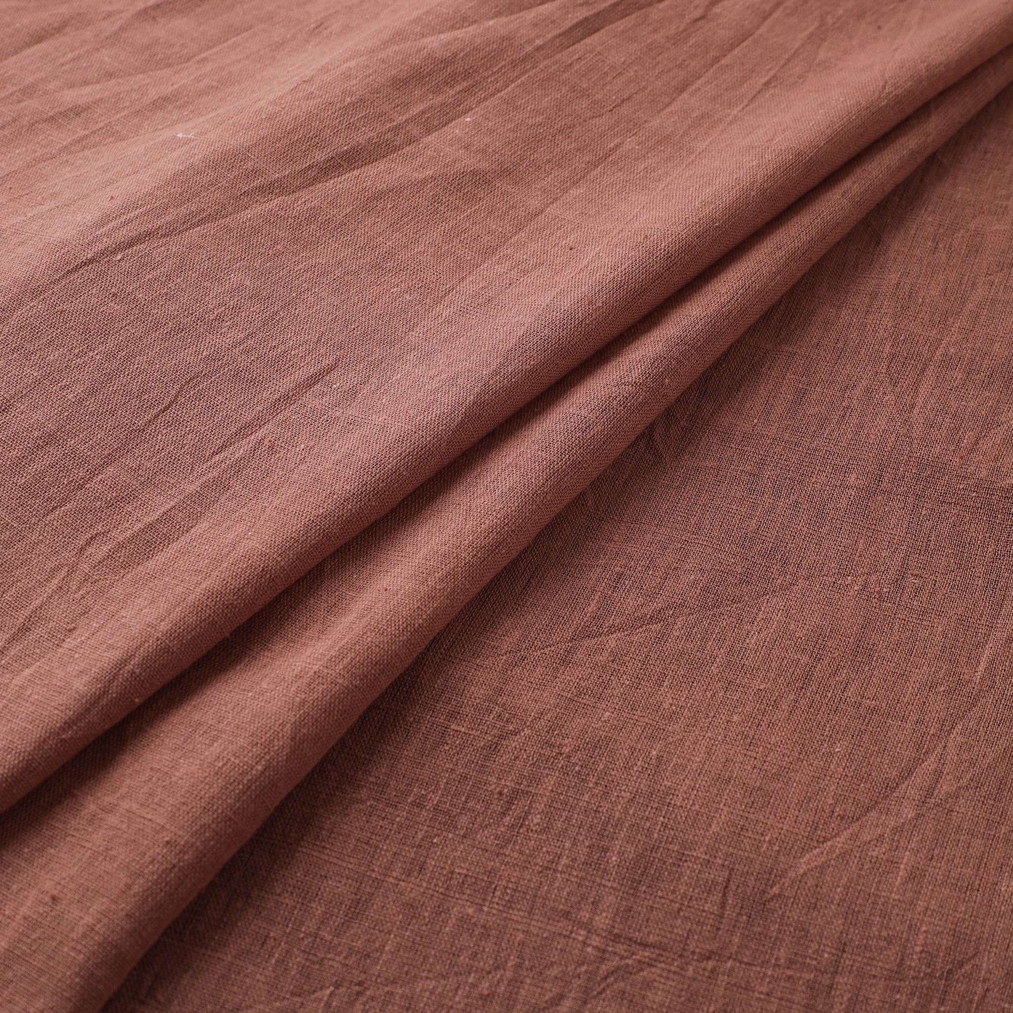 Brown - Kutch Organic Kala Cotton Handwoven Fabric 03