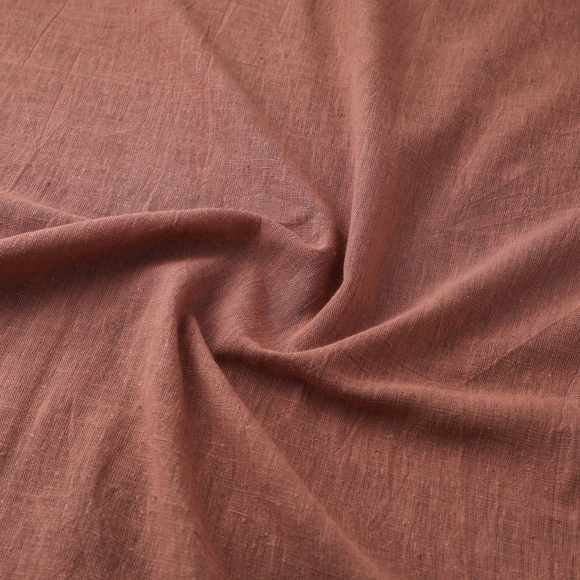 Brown - Kutch Organic Kala Cotton Handwoven Fabric 03 - Image 3