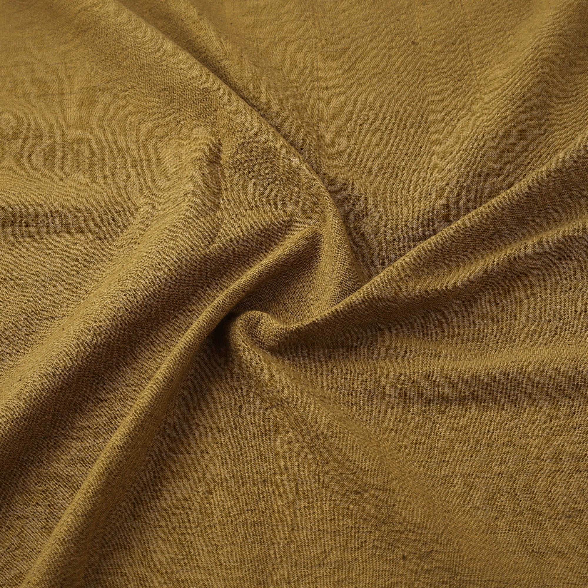 Yellow - Kutch Organic Kala Cotton Handwoven Natural Dyed Fabric 06 - Image 3
