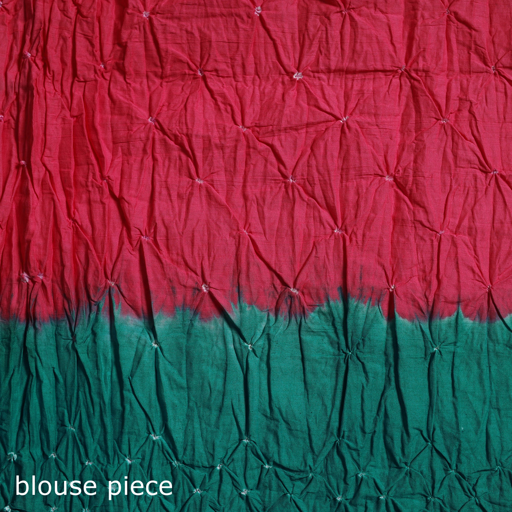 Kutch Tie-Dye Bandhani Cotton Saree with Blouse Piece 39 - Image 5