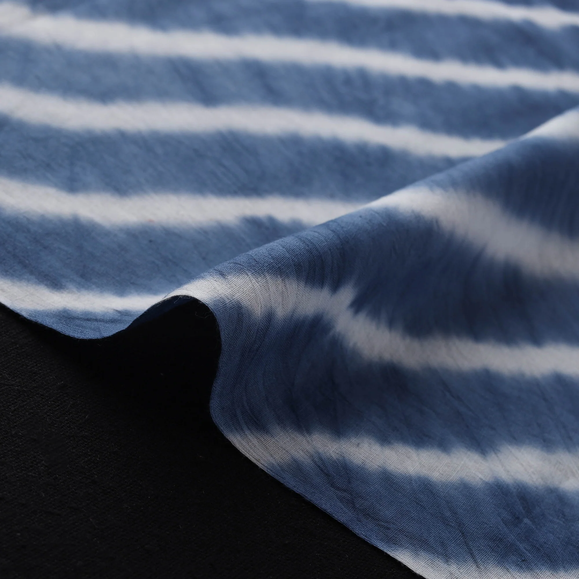 Blue - Leheriya Tie-Dye Cotton Fabric 14 - Image 4