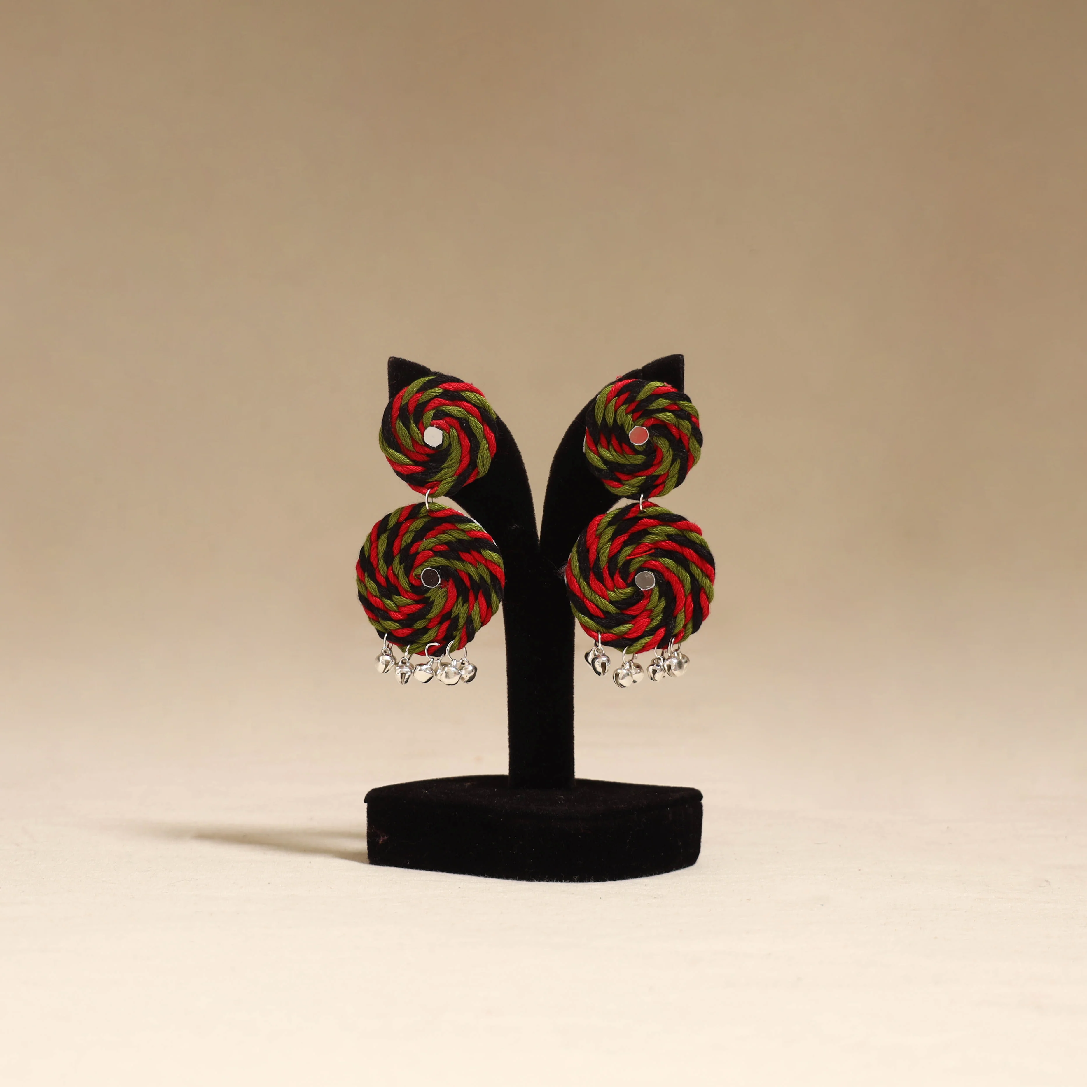 Multicolor - Mayera Ghungroo Work Thread Earrings
