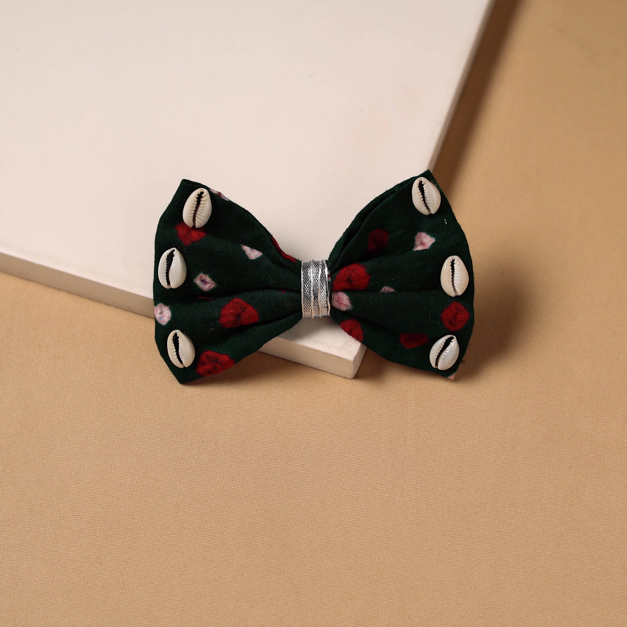 Green - Mirror Shell Work Women's Bow Hair Clip 12