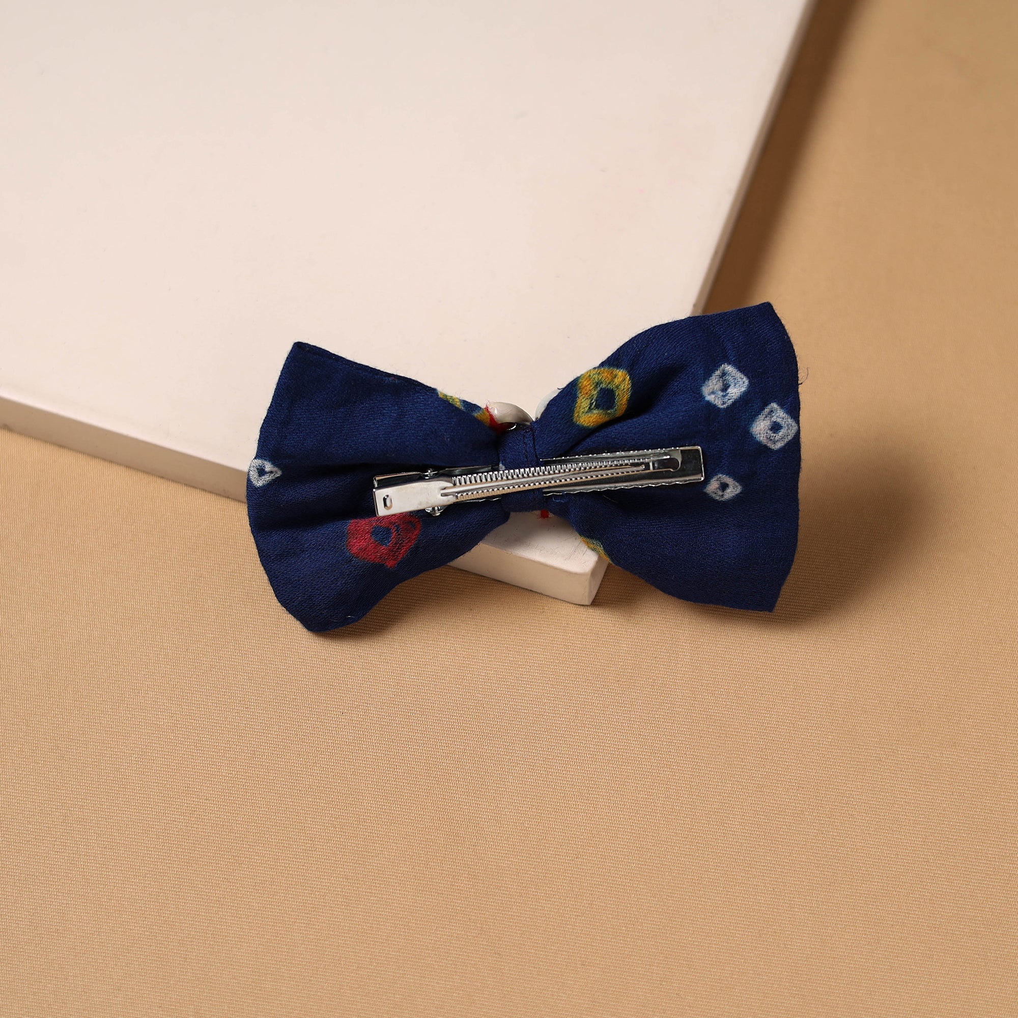 Blue - Mirror Shell Work Women's Bow Hair Clip 21 - Image 2