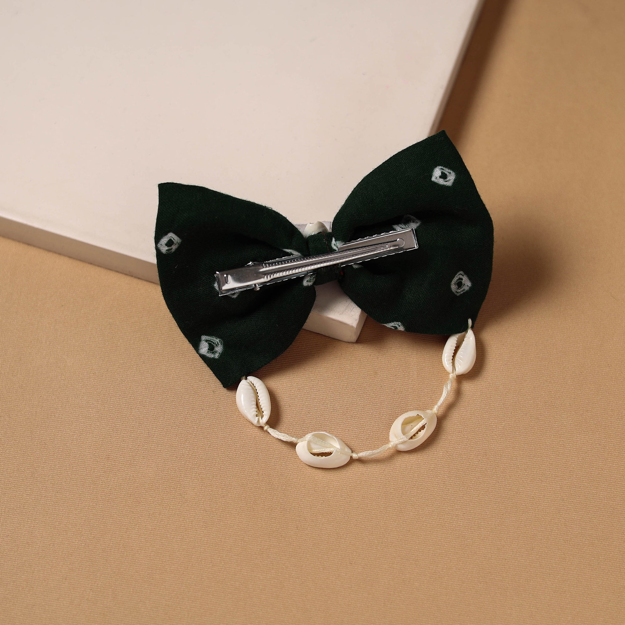 Green - Mirror Shell Work Women's Bow Hair Clip 33 - Image 2